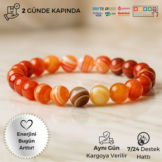 Akik Aşk Taşı Bileklik