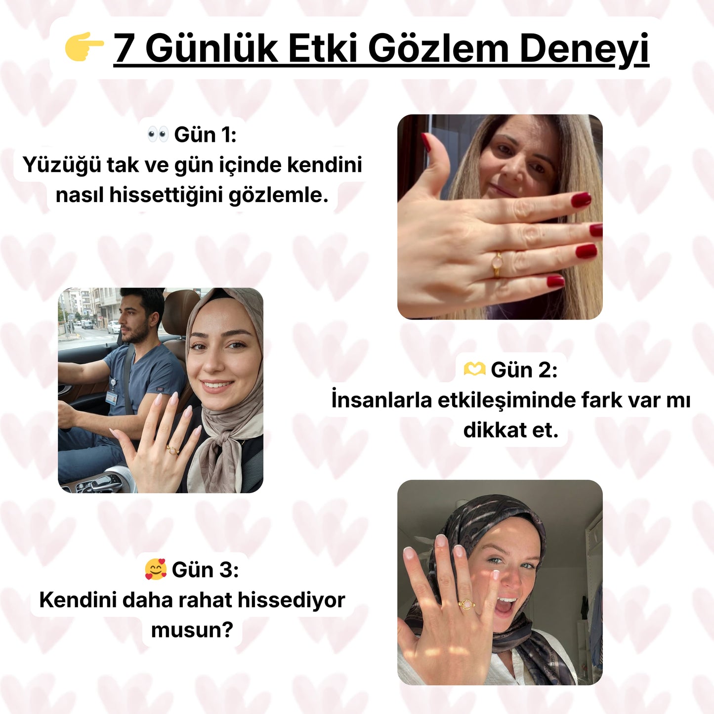 Pembe Kuvars Aşk Yüzüğü